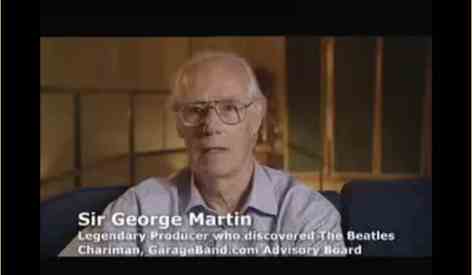 Sir George Martin on garageband.com